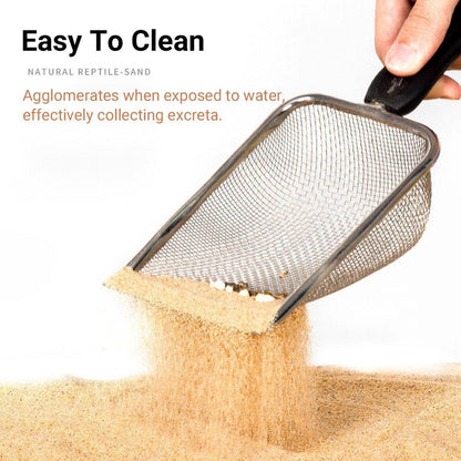 Reptile Sand Climbing Mat Pet Feeding Box Terrarium Landscaping Accessories - Yellow