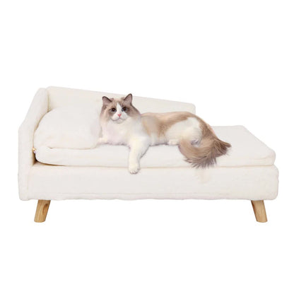 Luxurious Rectangular Pet Sofa Bed with Anti-Skid Base