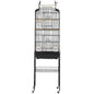 Large Bird Cage, 62 in, Open Top Parakeet Cage with Rolling Stand,  Steel Bird Flight Cage with Removable Tray, Budgie Birdcage with 4 Perches, Parrot Cage for Lovebirds Cockatiels Pet Toy